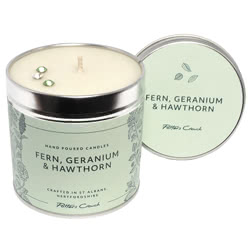 Potters Crouch Fern, Geranium & Hawthorn Scented Candle