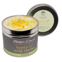 Potters Crouch Honey & Wild Thyme Scented Candle..These candles are made from the very best pharmaceutical grade wax (this is the purest wax that you can buy) it is then infused with  pure honey & wild thyme essential oils.