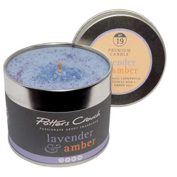 Lavender & Amber Scented Candle