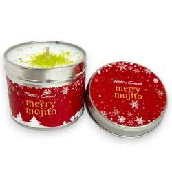 Potters Crouch Merry Mojito Scented Candle. These candles are made from the very best pharmaceutical grade wax it is then infused with  pure essential oils making it one of the best quality candles currently available on the market! Vegan friendly with no