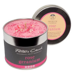 Rose Geranium Scented Candle