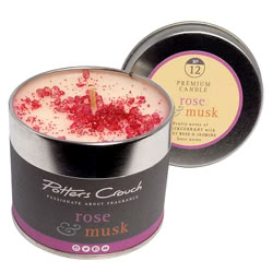 Rose & Musk Scented Candle