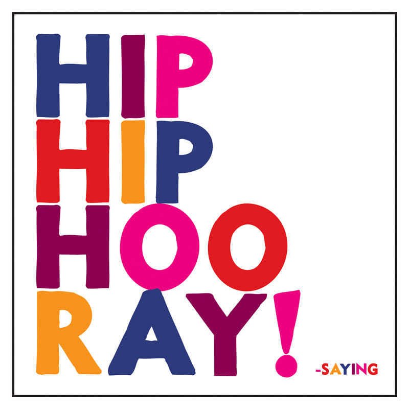 Hip Hip Hooray Card