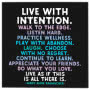 Live With Intention Card