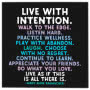 Quotable Live With Intention Card 
