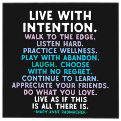 Live With Intention Card