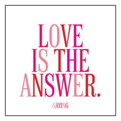 Quotable Love Is The Answer Card