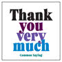 Thank You Very Much Card Small Image