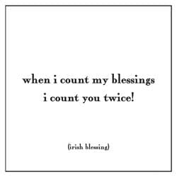 Card - When I Count My Blessings