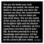 Quotable Card - You Are The Books 