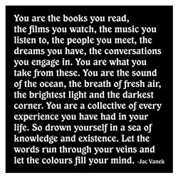 Quotable Card - You Are The Books