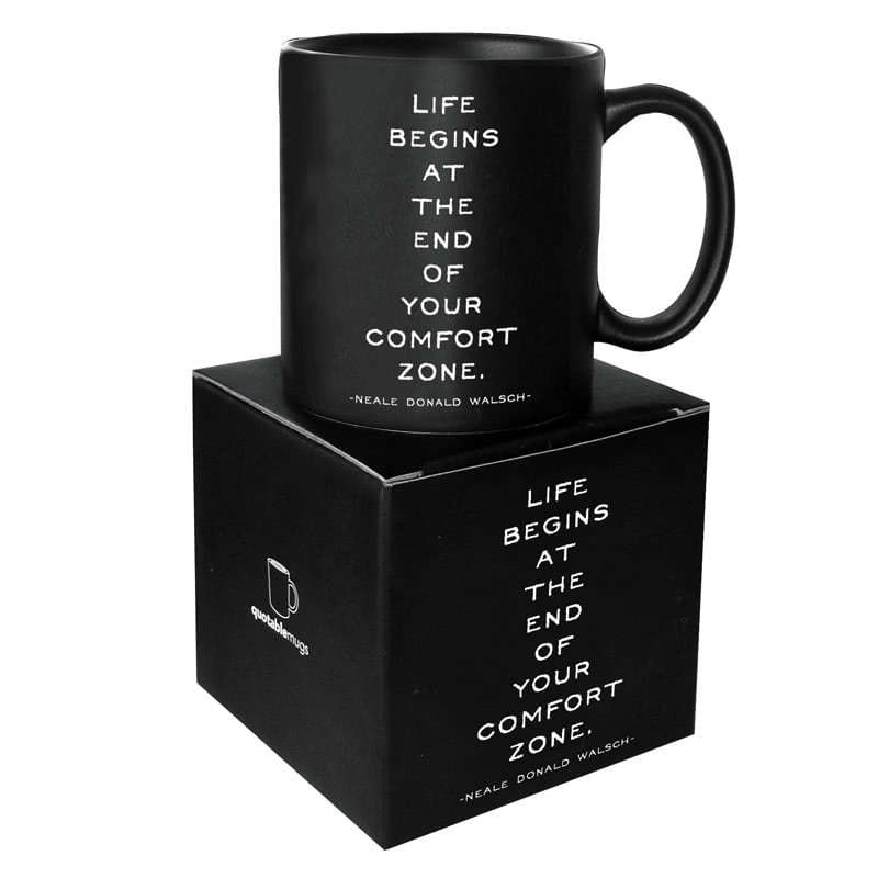 Quotable Mug Life Begins Comfort Zone £9.95