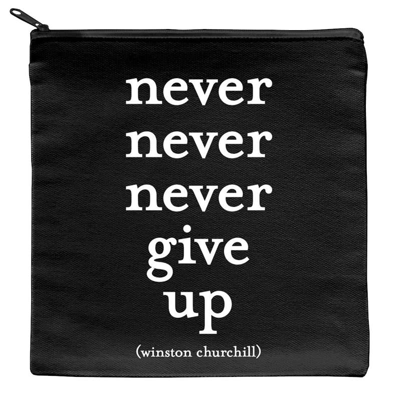 QuotablePouch - Never Give Up