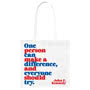 Quotable Tote Bag One Person Can 