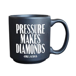 Quotable Mini Espresso Mug Pressure Makes Diamonds