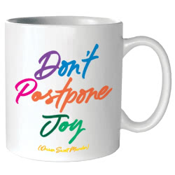 Quotable Mug - Don't Postpone Joy