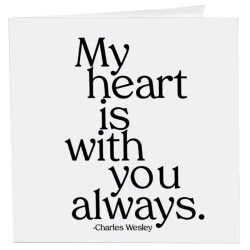 My Heart is With You Card