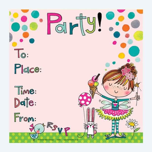 Rachel EllenFairy and Ice Cream Party Invitation