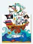 Pirate Boat Birthday Card
