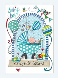 Rachel Ellen Baby Boy Greeting Card