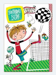 Rachel Ellen Football Birthday Boy Card