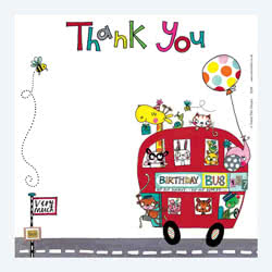 Rachel Ellen Birthday Bus Thank You
