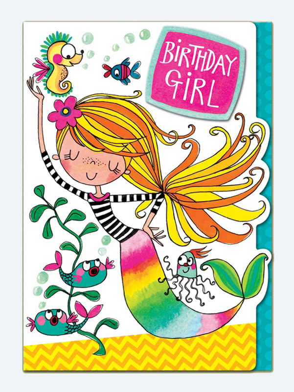 Rachel Ellen Birthday Girl Mermaid Card £2.45