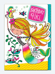 Birthday Girl Mermaid Card