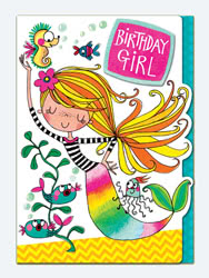 Rachel Ellen Birthday Girl Mermaid Card