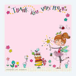 Rachel Ellen Fairy Cake Thank You Card