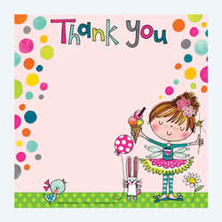 Fairy Ice Cream Thank You Card