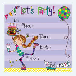 Rachel Ellen Party Invitations and Thank You Cards