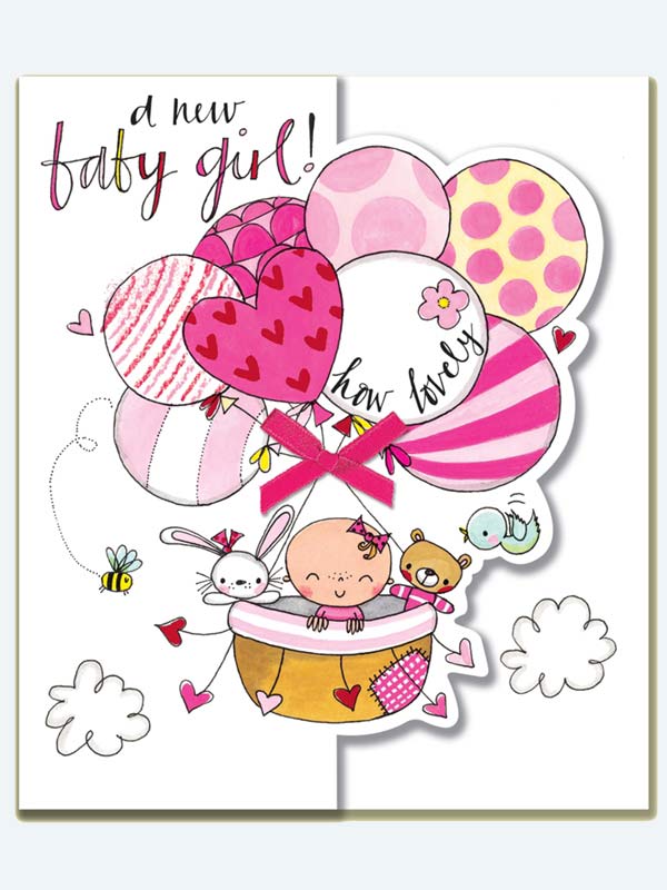 Rachel EllenNew Baby Girl Card