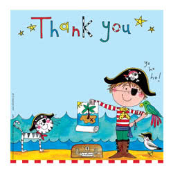 Rachel Ellen Pirate Thank You Card