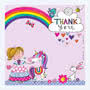 Princess Thank You Card Small Image