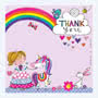Rachel Ellen Princess Thank You Card Pack of 8 + Envelopes