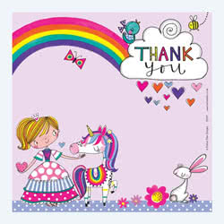 Rachel Ellen Princess Thank You Card