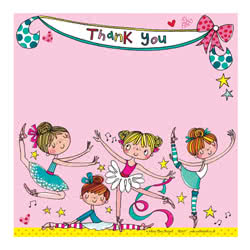 Ballerina Thank You Cards