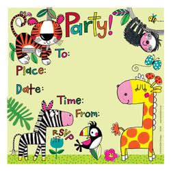 Rachel Ellen Jungle Party Invitation