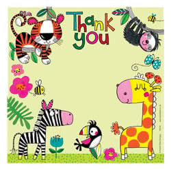 Rachel Ellen Jungle Thank You Cards