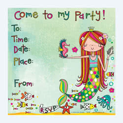 Rachel Ellen Mermaid Party Invitation