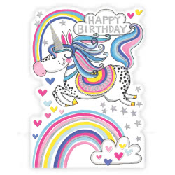 Rachel Ellen Unicorn Birthday Card