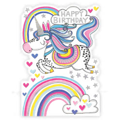 Unicorn Birthday Card