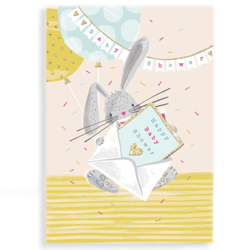 Rachel EllenBaby Shower Bunny Greeting Card