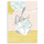 Rachel Ellen Baby Shower Bunny Greeting Card 