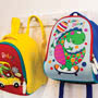 Rachel Ellen Dinosaur Neoprene Rucksack Hanging