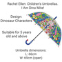 Rachel Ellen Dinosaurs Children's Umbrella Description