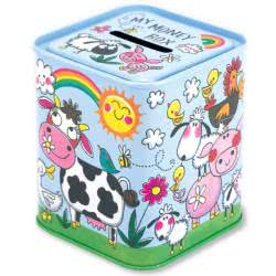 Rachel Ellen Farmyard Money Box Tin