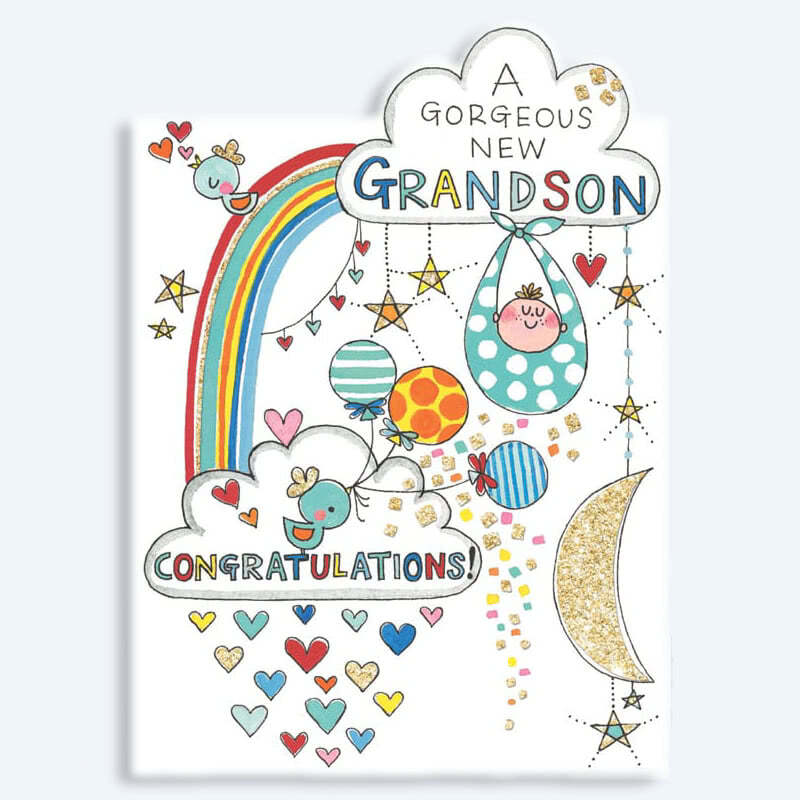 Rachel EllenGorgeous New Grandson Card