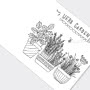 Rachel Ellen Little Gardener Colouring Book Inside